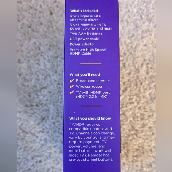 Roku Express 4k unopened - Picture 3 of 4